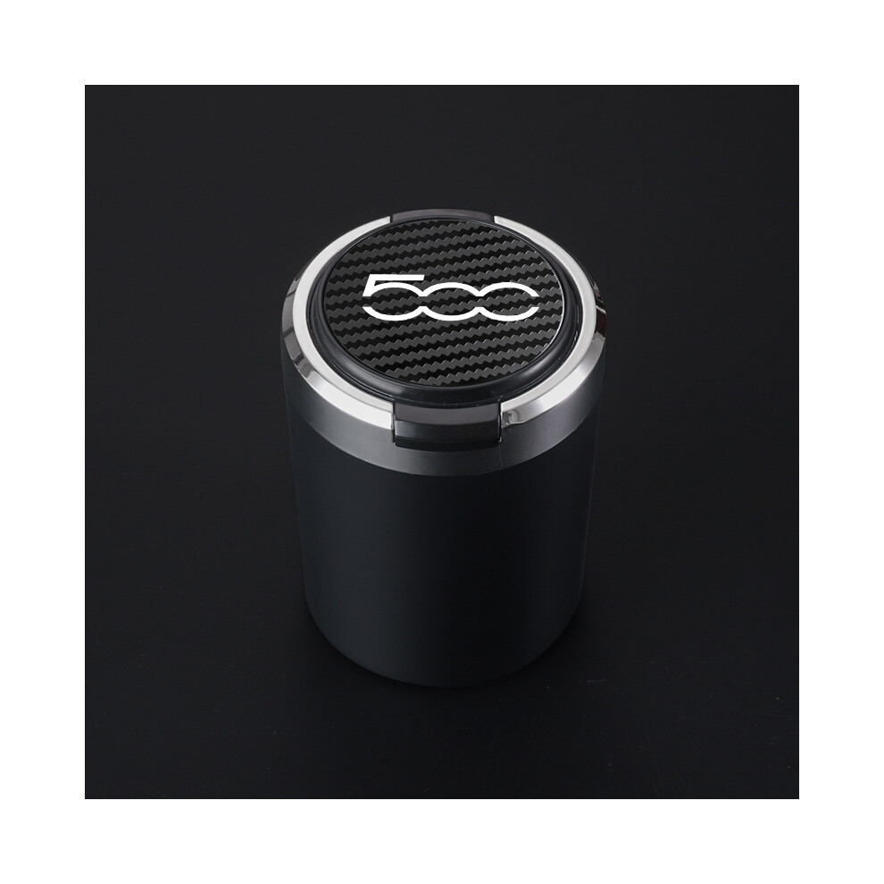 ( Carbon Fiber) ( Carbon Fiber) Ashtrays New Portable Car Cigarette Ashtray With Lid And Logo Black 9319708043730