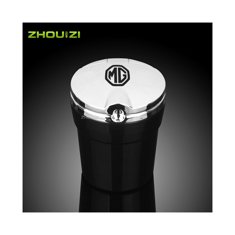 (Black)(Black) Ashtrays Car Ashtray With Led Lights Car Logo Personalized Ashtray For Cigarette Holder Black 9319708043884