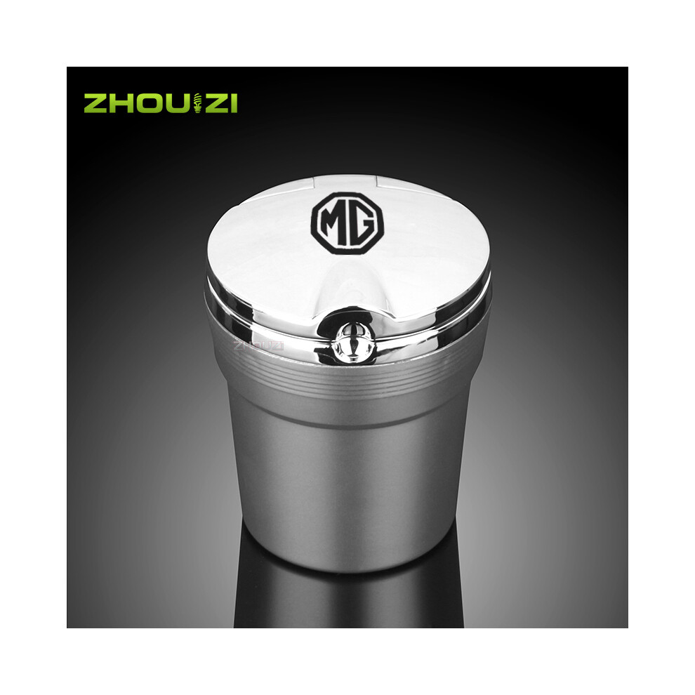 (Silver) (Silver) Ashtrays Car Ashtray With Led Lights Car Logo Personalized Ashtray For Cigarette Holder Silver 9319708043907