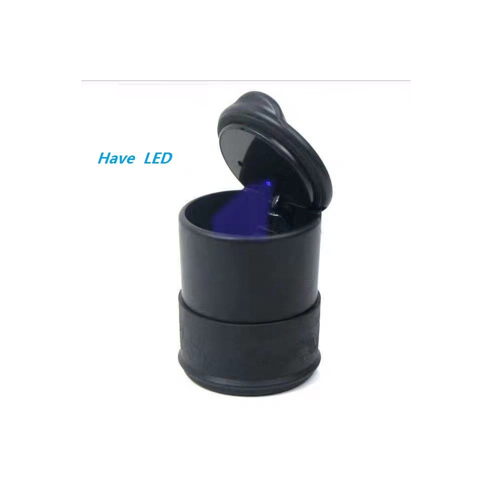 (On Led)(On Led) Ashtrays 1Pc Portable Led Smoking Car Ashtray Cigarette Ash Keep Cup Automatic Light 9319708042887