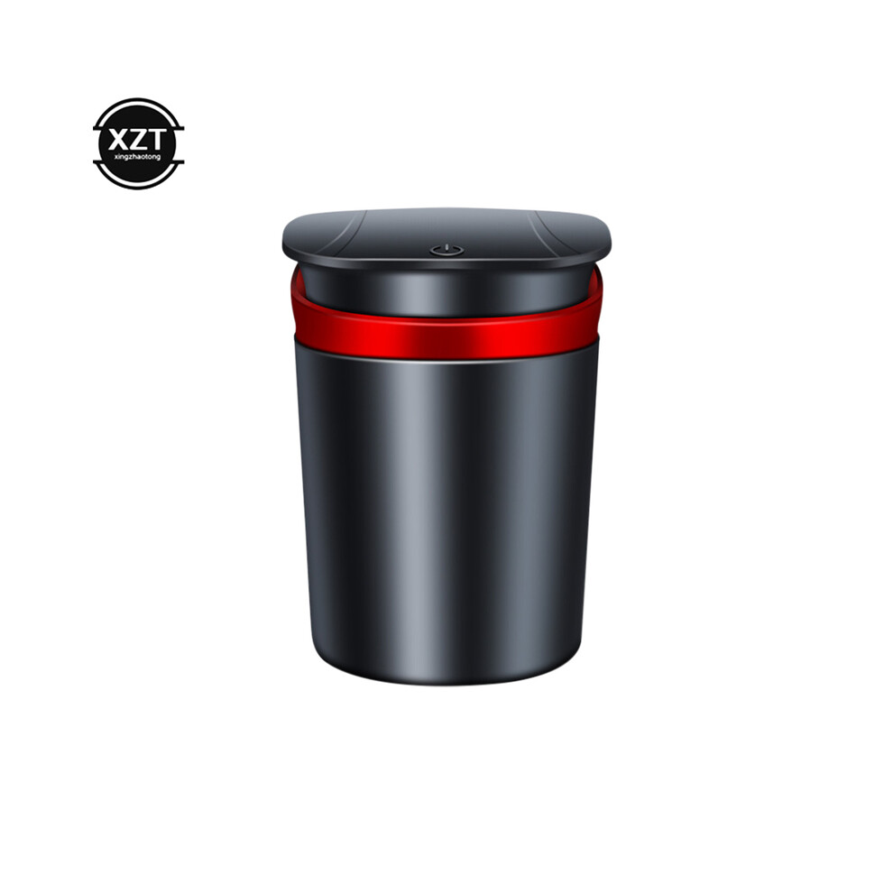 (Red)(Red) Ashtrays Automatic Car Ashtray Portable Automatic Multi-Function Red 9319708044386