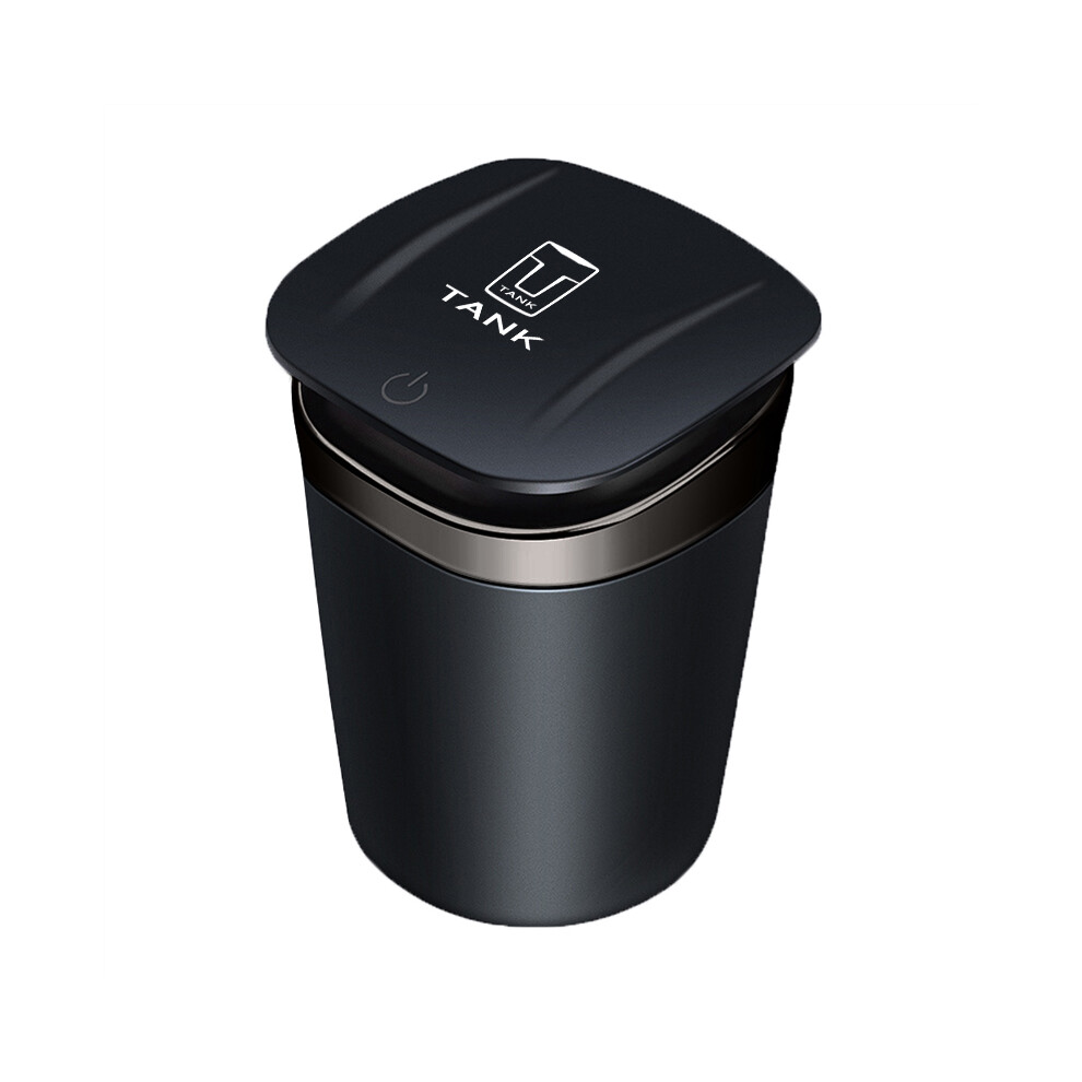 (Black)(Black) Ashtrays Car Ashtray Button Open Led Stainless Steel Great Wall Gwm Wey Tank Black 9319708045369