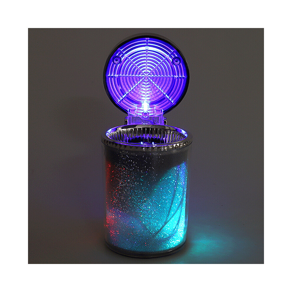 (A)(A) Ashtrays Car Ashtray Portable Led Lamp Smoke Cigarette Ash Hold Cup Auto Light 9319708045543