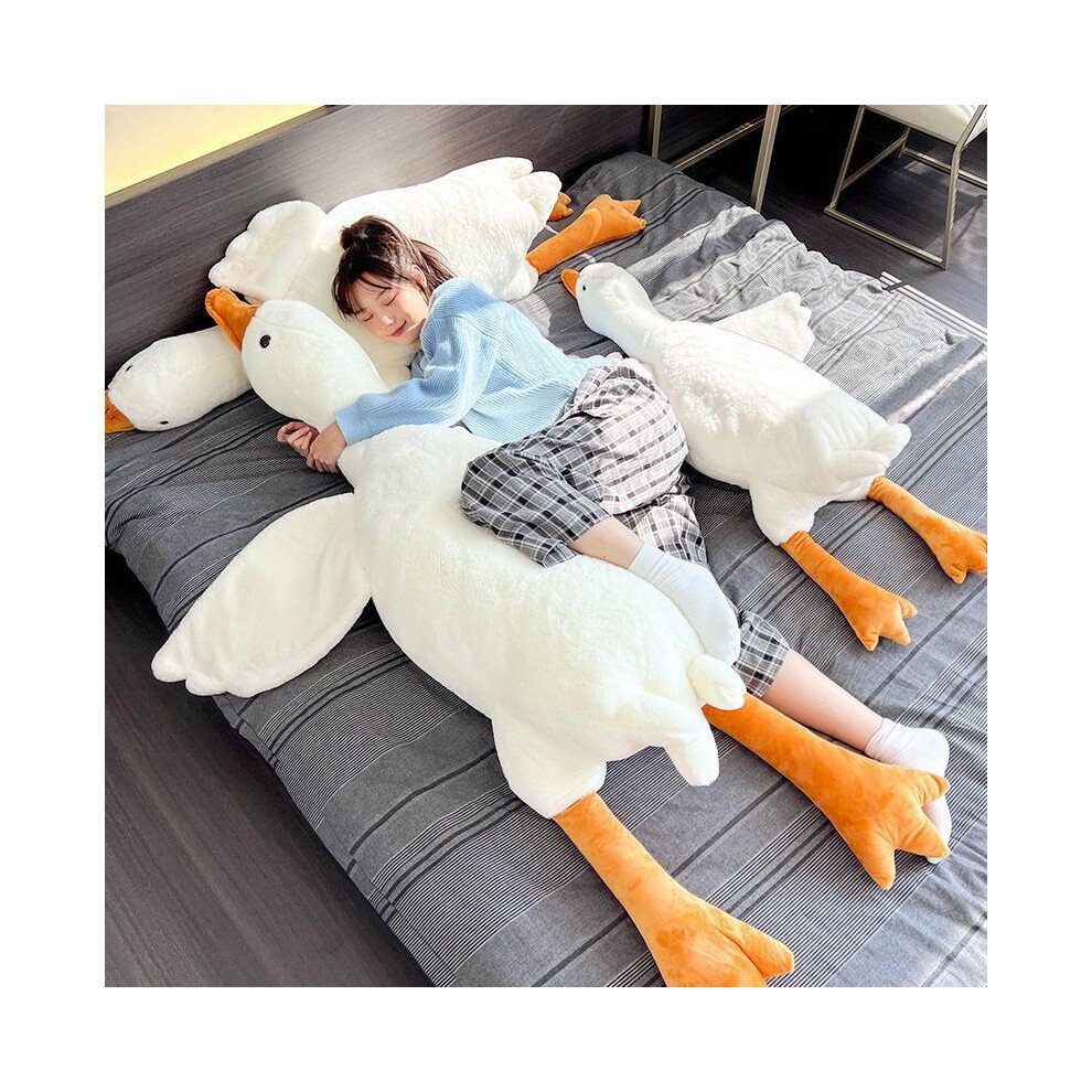 (color 50cm) 190cm giant long plush white goose toy stuffed Lifelike Big Wings Duck