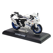 (1-12 SUZUKI R1000)CCA 1:12 SUZUK GSX-R1000 perusmetallipainevalettu automoottoripyörämalli, lelulahjalahja,