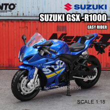(1-18 GSx-R1000)MSZ 1:18 Yamaha YZF-R1 moottoripyörä metalliseosautomalli lasten leluauto moottoripyörämalli