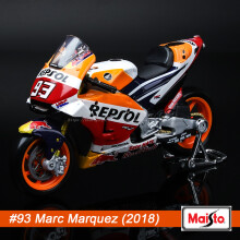 (2018 Honda #93)1:18 2018 Honda MotoGP Marc Márquez i Alentà #93 Originele geautoriseerde simulatielegering