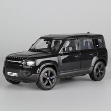 (Zwart) 1:25 Land Rover Defender 2022 Zwarte Legering Luxe Voertuig Diecast Auto's Model Speelgoedcollectie