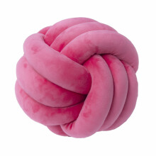 (22 cm Nœud rose rouge) Inyahome Coussin rond en forme de boule de nœud doux pour enfants Ameublement