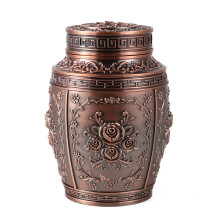(dark khaki) (dark khaki) Ash container Casket box Urns for human ashes Pet memorial