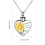 Collier pendentif urne funéraire galvanisée pour chat (vert clair) 1