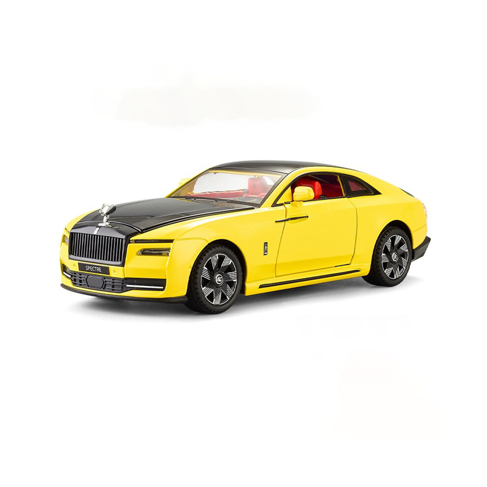 (Yellow)1:24 Specter Alloy Die Cast Toy Car Model Sound and Light Retractable Children's Toy Collectibles-image-OPC-PH7WPMQ-NEW