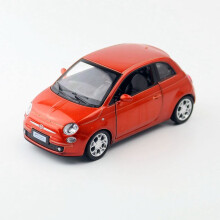 (Oranssi)1/28 Fiat 500 Leluauto Miniatyyri CCA Klassinen Malli Diecast Alloy Collection Ovet Avattavat