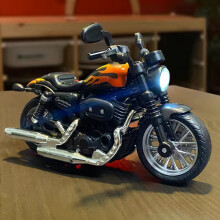 (vuurpatroon) Schaal 1:14 Legering Motorfiets automodel Diecast auto met licht geluid Pull back
