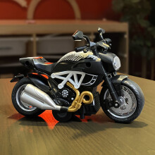 (Wit) Schaal 1:14 Legering Motorfiets Auto Model Diecast Auto met Licht Geluid Pull Back