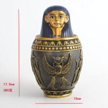 (Pharaon) Urne pour animaux de compagnie Urne égyptienne pour animaux Auvent Fournitures funéraires