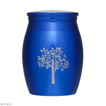 (JA0560BL)(JA0560BL) Arbre de vie Petites urnes commémoratives pour cendres humaines Mini crémation