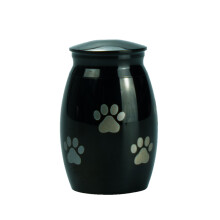 (noir) (noir) Urne pour animaux de compagnie en acier inoxydable, boîte de protection contre l'humidité