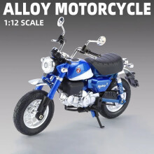 (Blauw zonder doos) 1:12 Honda Monkey 125 Alloy Motorfiets Model Die Cast Speelgoedvoertuig