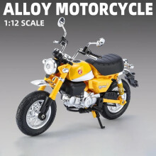 (Geel zonder doos) 1:12 Honda Monkey 125 Alloy Motorfiets Model Die Cast Speelgoedvoertuig