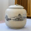 (C)(C) Personalized ceramic urn for dog and cat, small ashes, cremation memorial, 1