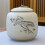 (D)(D) Personalized ceramic urn for dog and cat, small ashes, cremation memorial, 1