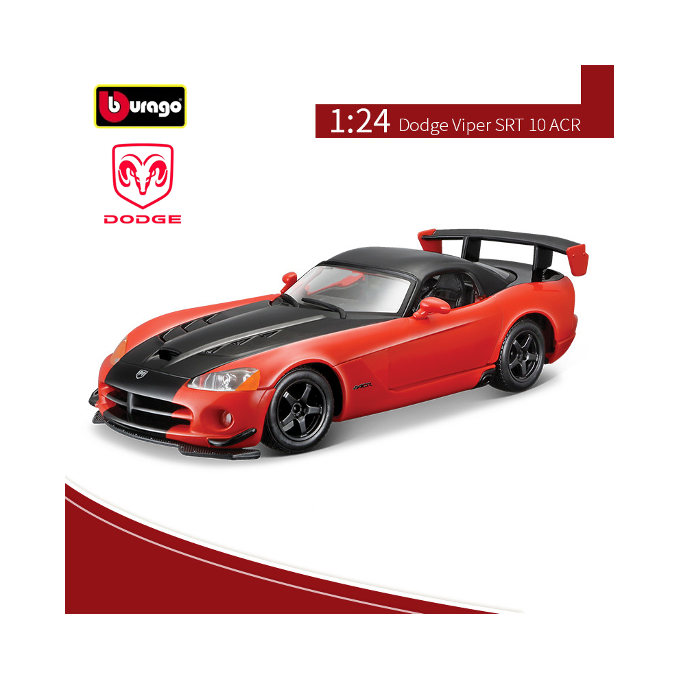 (Srt 10 Acr Orange)1:24 Viper Srt 10 Acr Sports Car Diecast Model Edition Car Alloy Luxury Vehicle-image-OPC-PH7WTJG-NEW