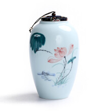 (-4)-4 Urne funéraire à glaçure dégradée pour humains - Mini urnes pour cendres humaines pour adultes