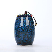 (Bleu) (Bleu) 1 pièce 300 ml Urne funéraire en céramique pour animaux de compagnie Columbarium