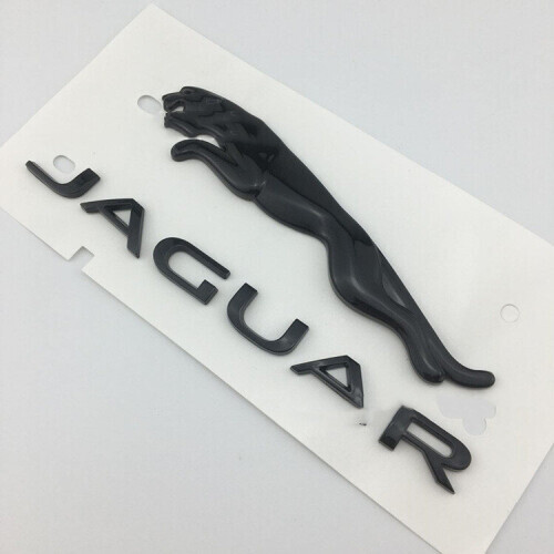 (Black) Suitable For Jaguar Rear Trunk Labeling Logo19*4cm
