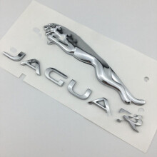 (Silver) Suitable For Jaguar Rear Trunk Labeling Logo19*4cm