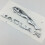 (Silver) Suitable For Jaguar Rear Trunk Labeling Logo19*4cm 1