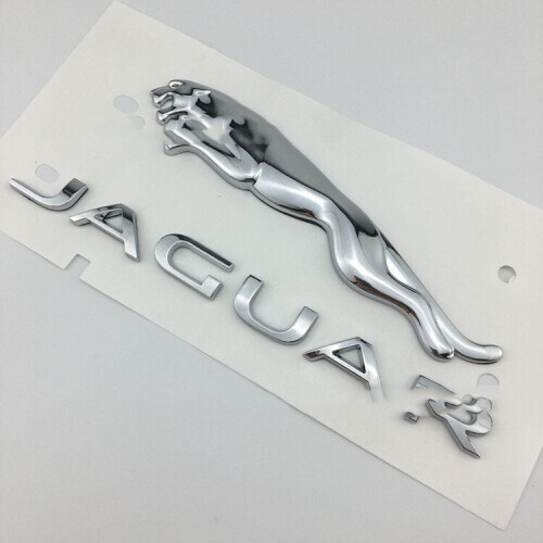 (Silver) Suitable For Jaguar Rear Trunk Labeling Logo19*4cm