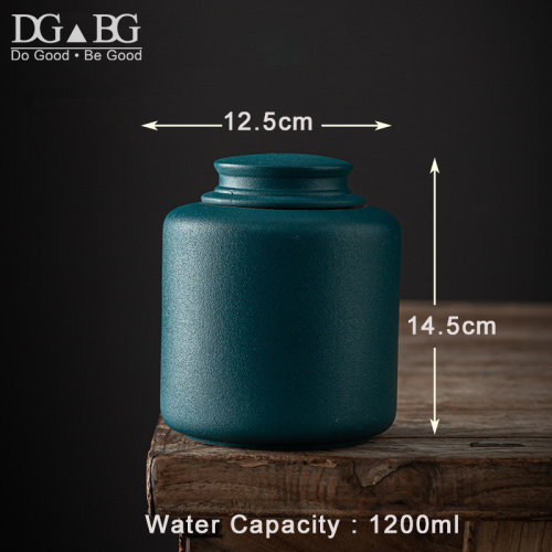 (blue S)(Blue S) Large Cremation Urns for Human Ashes Pet Ceramic Urn Burial Container