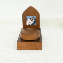 (Petite table d'appoint) (Petite table d'appoint) Urne en bois massif pour animaux Urne commémorative