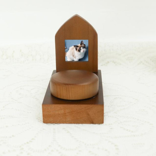 (Petite table d'appoint) (Petite table d'appoint) Urne en bois massif pour animaux Urne commémorative