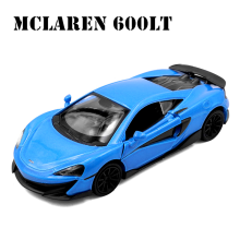 (600 LT) 1:36 R8 V10 Coupé Noire Metalen Diecast Auto Model Repilca Schaal Miniatuur Collectie Voertuig