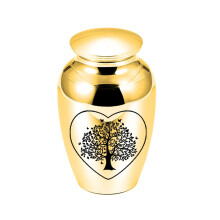 (or 70x45mm) (Or 70X45mm) Urnes arbre de vie pour cendres humaines Belles urnes commémoratives Mini