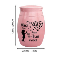 (Rose) (Rose) Mini Urne Urne funéraire personnalisée pour petits animaux