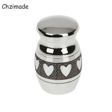 (-4)-4 Chzimade toujours dans mon cœur urnes en acier inoxydable animaux de compagnie chiens cendres