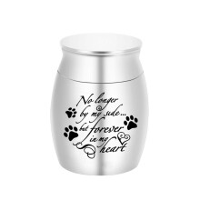 (Argent 30x40mm) (Argent 30x40mm) Urnes funéraires pour animaux de compagnie, porte-cendres commémoratif,