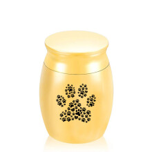 (Alliage d'or) (Alliage d'or) Petite urne funéraire 30x40mm pour cendres d'animaux de compagnie Mini