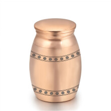 (Rose Gold Urn D)(Rose Gold Urn D) Pienet muistouurnat tuhkaa varten Mini polttohautausuurnat alumiiniseoksesta