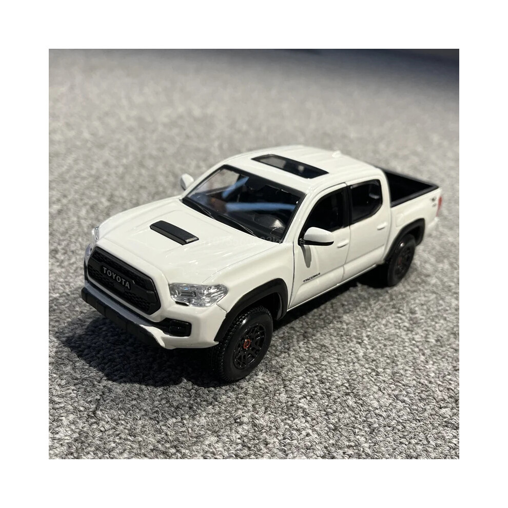 (White)2023 New Tacoma TRD Pro 1:27 Simulation Alloy Car Model Table Decoration Collection For Kids-image-OPC-PH7WXB8-NEW