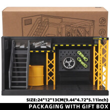 (32 in scale)1:24 1:32 Landscape Lighting Parking Lot Assembly Toy DlY Scene Collection Display