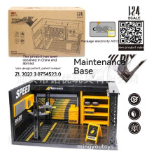 (24 Scale)1:24 1:32 Landscape Lighting Parking Lot Assembly Toy DlY Scene Collection display