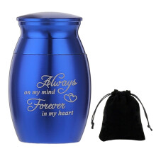 (BL)(BL) 1 mini urne funéraire en acier inoxydable pour animal de compagnie