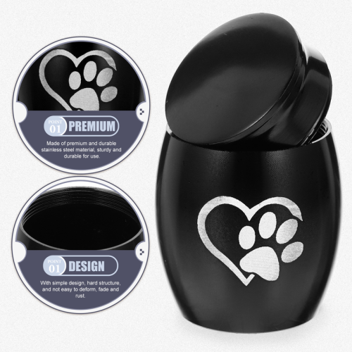 Urnes pour animaux de compagnie en acier inoxydable (bleu) 2