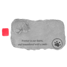 (Grigio chiaro) (Grigio chiaro) Lapide commemorativa per gatti, statue decorative per animali domestici,