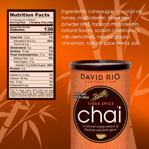 David Rio Chai Mix, Tiger Spice, 14 Ounce 1